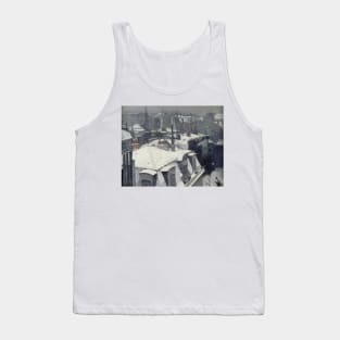 Rooftops in the Snow (snow effect) by Gustave Caillebotte Tank Top